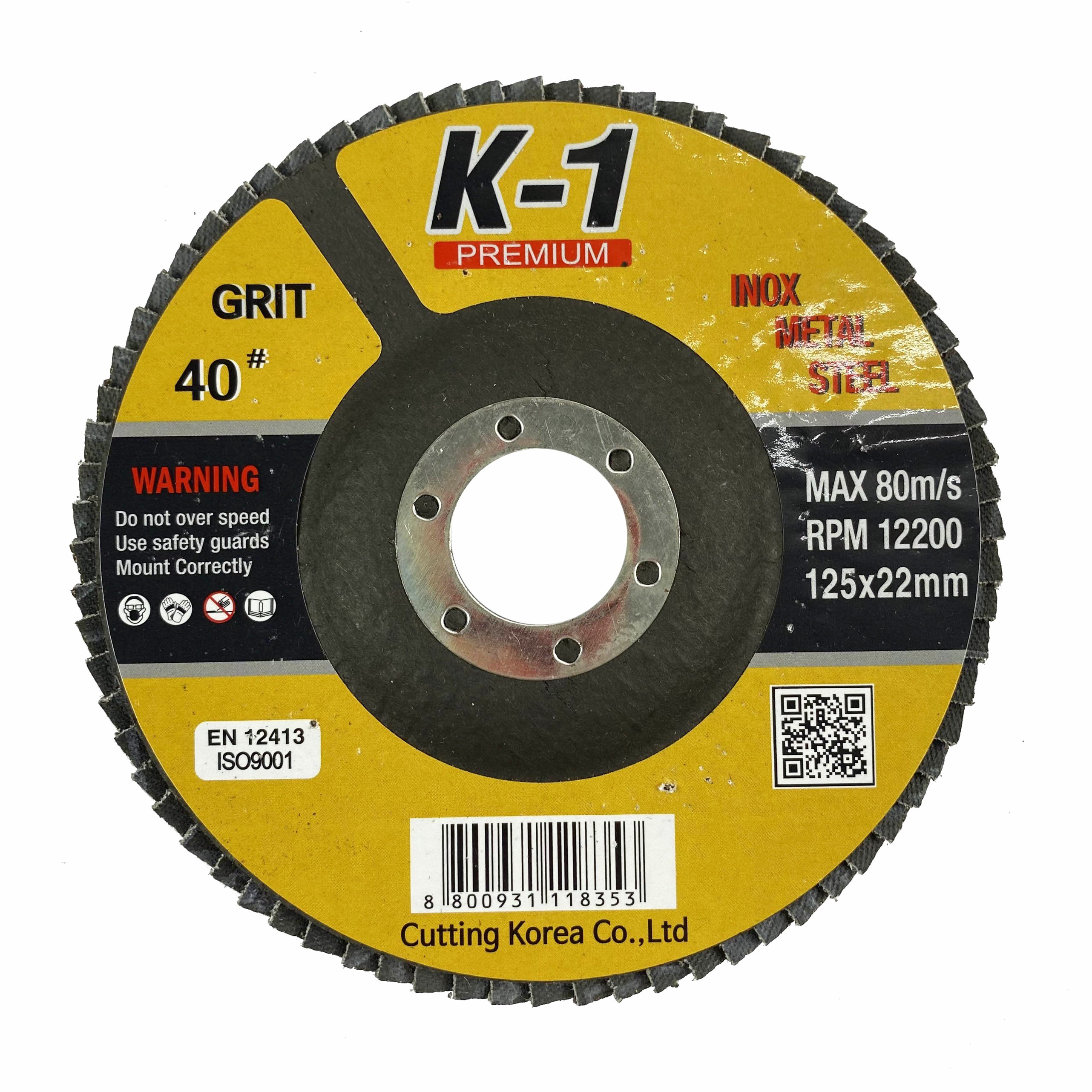Đá nhám xếp D125 40# thương hiệu K1