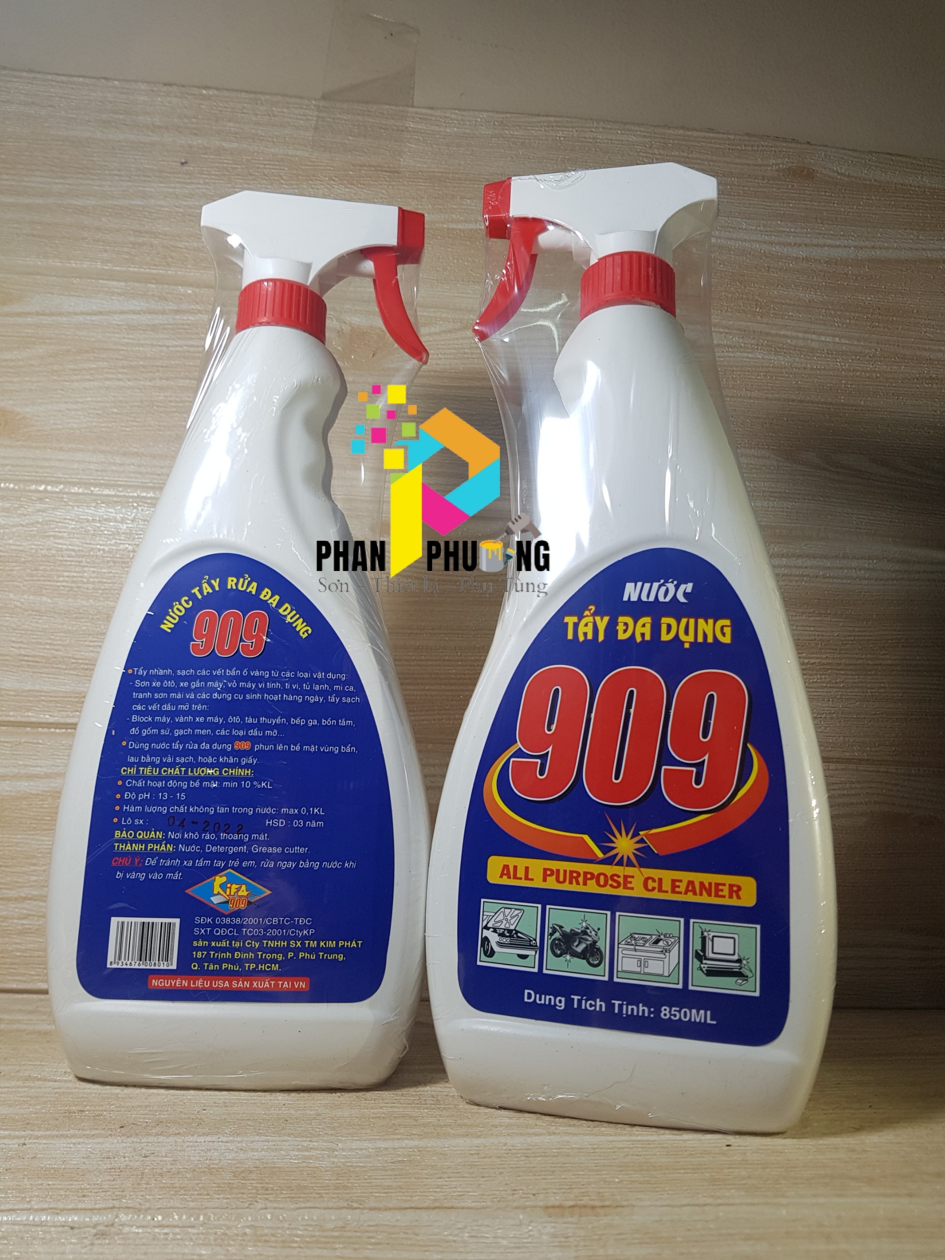 NƯỚC TẨY RỬA ĐA DỤNG 909 chai lớn 850ml