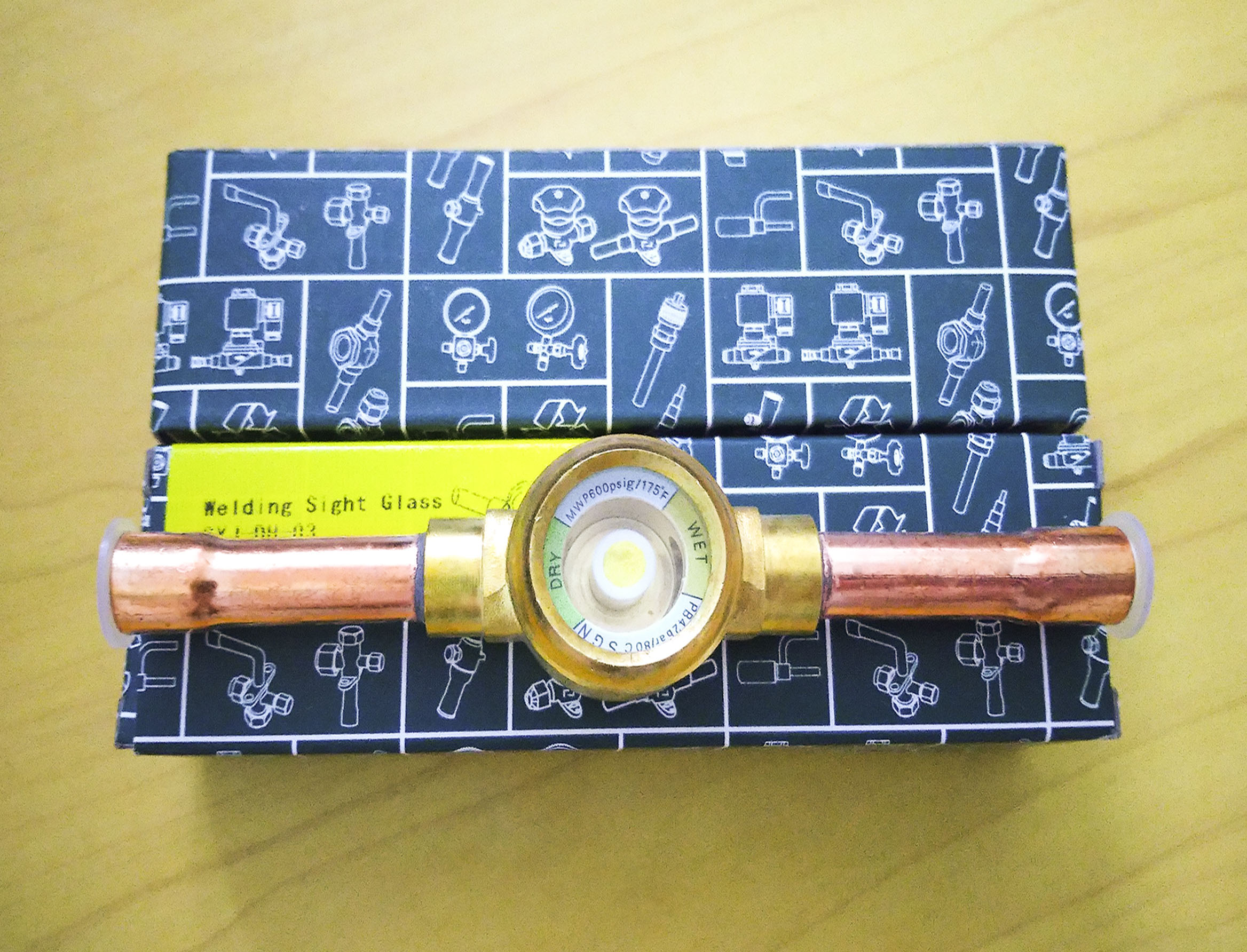 Kính xem gas lạnh phi 16 - Mắt soi gas phi 16 (5/8') - Sight Glass phi 16