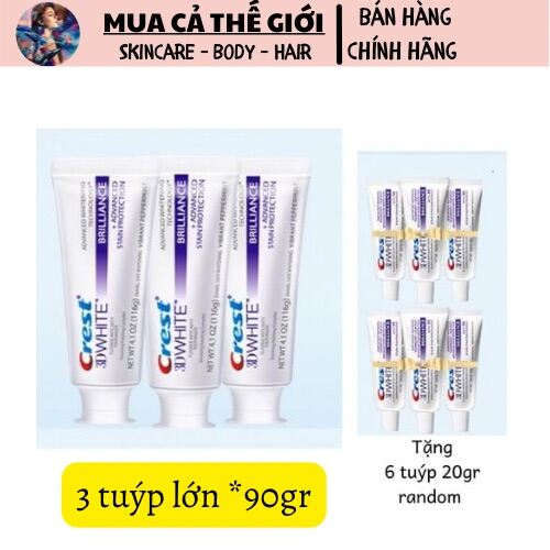[GIẢM 5% ĐƠN 129K]Kem đánh răng Crest 3D white Brillance
