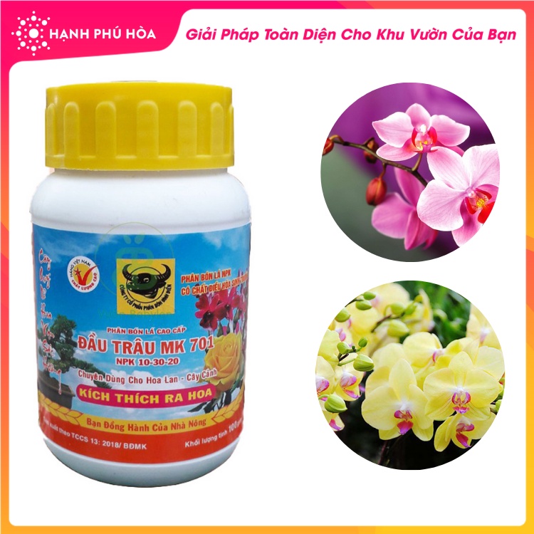 Phân bón lá Đầu trâu 701 100gram - Phân bón lá cao cấp kích thích ra hoa đậu trái