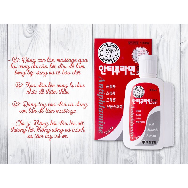 Dầu Nóng Xoa Bóp Antiphlamine Hàn Quốc -100ml