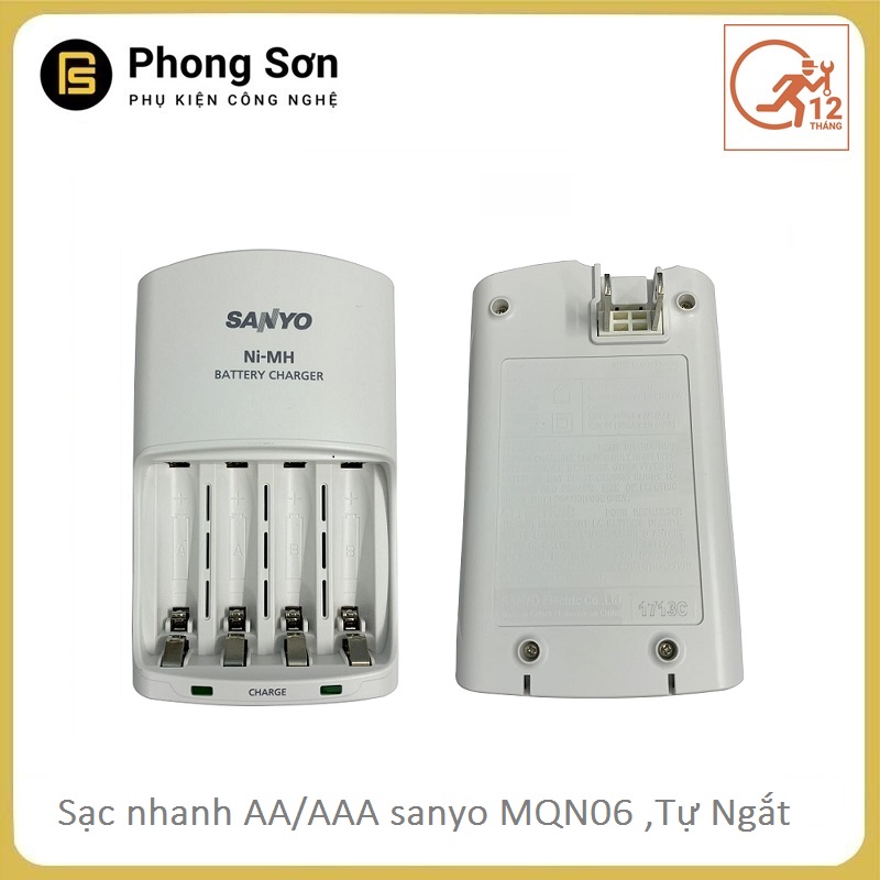 Sạc pin AA-AAA MQN06 Sanyo (sạc nhanh)