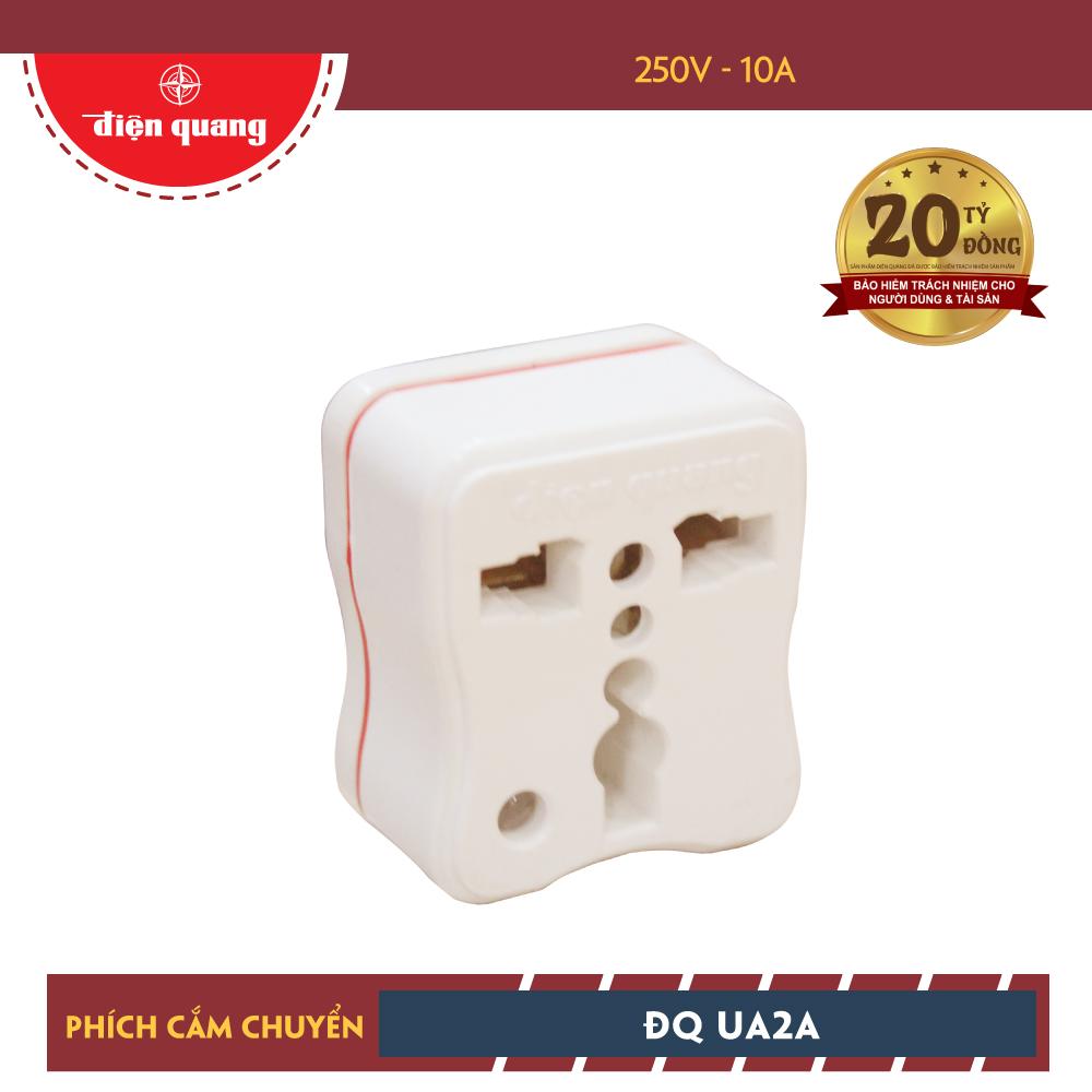 Phích cắm chuyển Điện Quang ĐQ UA2A (Trắng)