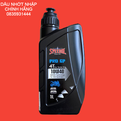 [HCM]Nhớt tổng hợp xe số 100% Synthetic Ester SPEEDOL PRO GP 4T 10w40 1L