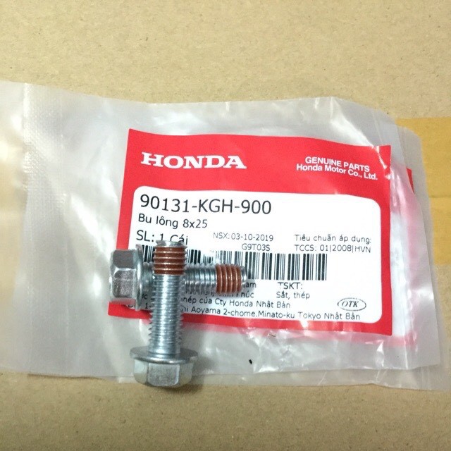 Ốc bắt củ dầu trước honda 90131kgh900