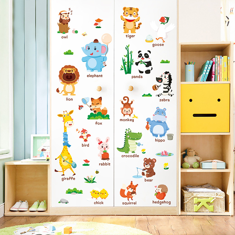 Decal dán tường hình các loài động vật