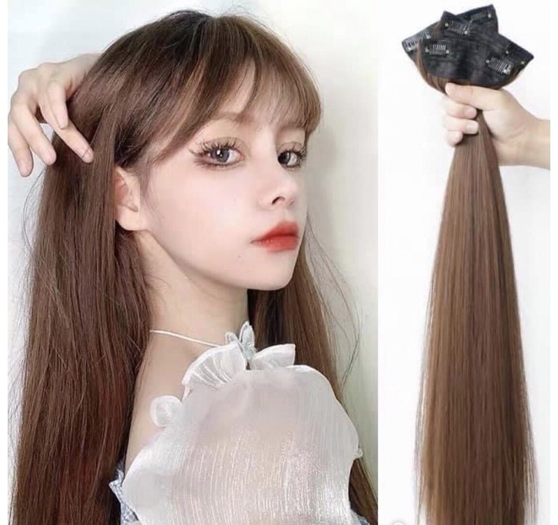 tóc giả kẹp ❤️ FREESHIP❤️ sét 3 phím kẹp thẳng