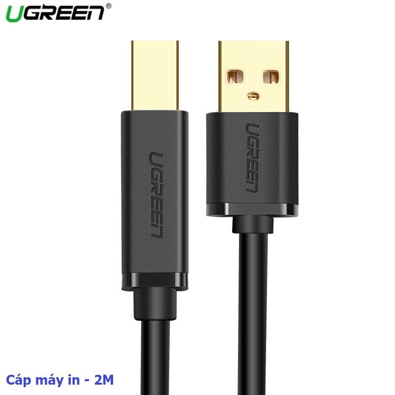 Cáp Máy In USB 2.0 dài 2M, màu đen Ugreen 20847
