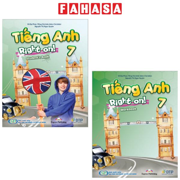 Fahasa - combo sách hay sách tiếng anh 7 right on - student's book + workbook