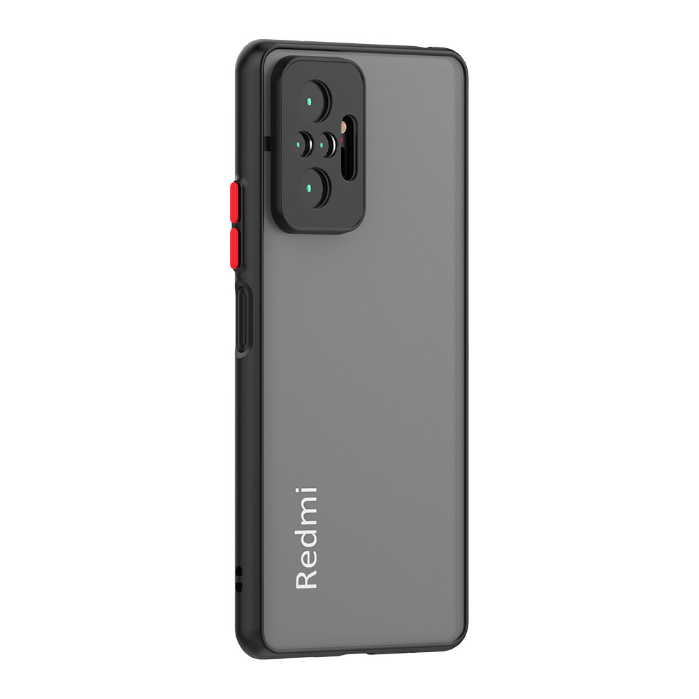 Ốp lưng Redmi Note 11 Pro Note 11s Note 7 Note 8 Note 9  Pro Note 9s Note 10 10s 9T 9A Mi 11 Lite 5G đen nhám [Basic]