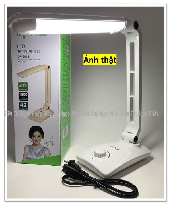 [ĐÈN LED DP CHÍNH HÃNG] Đèn Sạc Chống Cận Thị_42 Bóng Led Siêu Sáng_DP-6012