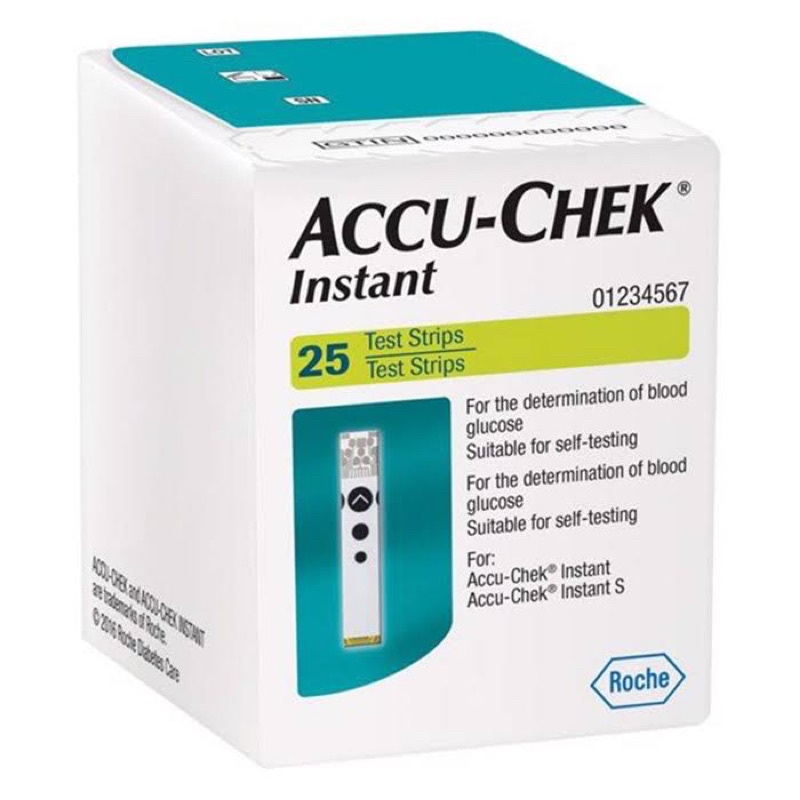 Que thử đường huyết Accu-Check Instant Hộp 25 test - Y TẾ ARSENIO