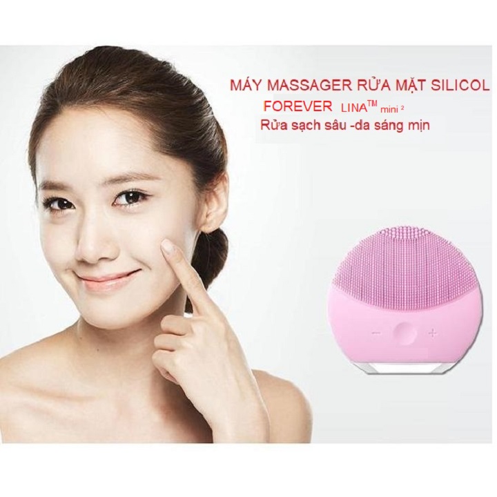 Máy rửa mặt dùng sạc Forever massage da mặt, làm sạch sâu da mặt