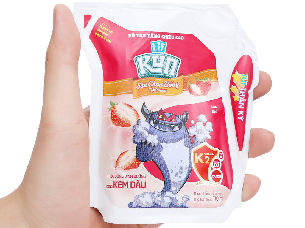 Thùng 24 bịch LiF Kun 110ml đủ vị