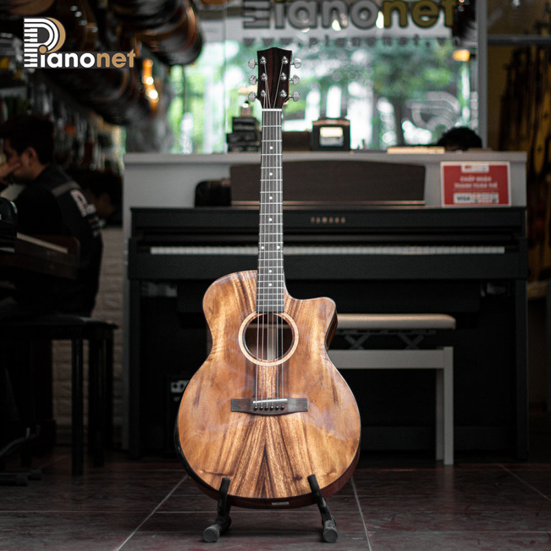 Guitar acoustic gỗ Điệp Full (Vát có Ty)