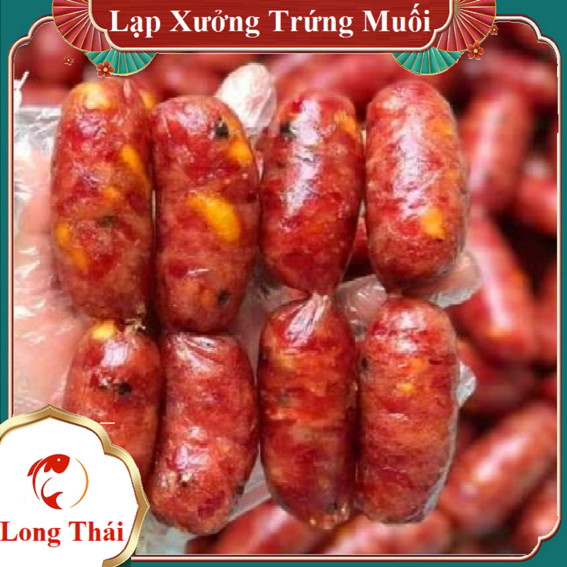 Lạp xưởng tôm trứng muối - Hàng ngon nhà làm - Long Thái