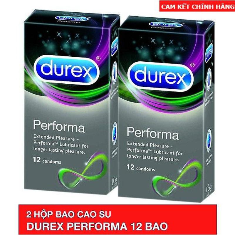 Combo 2 Hộp Bao Cao Su Durex Performa 12 Condoms cao cấp