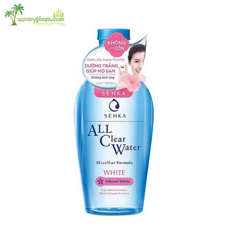 Nước Tẩy Trang Dưỡng Trắng Senka All Clear Water Micellar Formula White 230ml – Nhật Bản