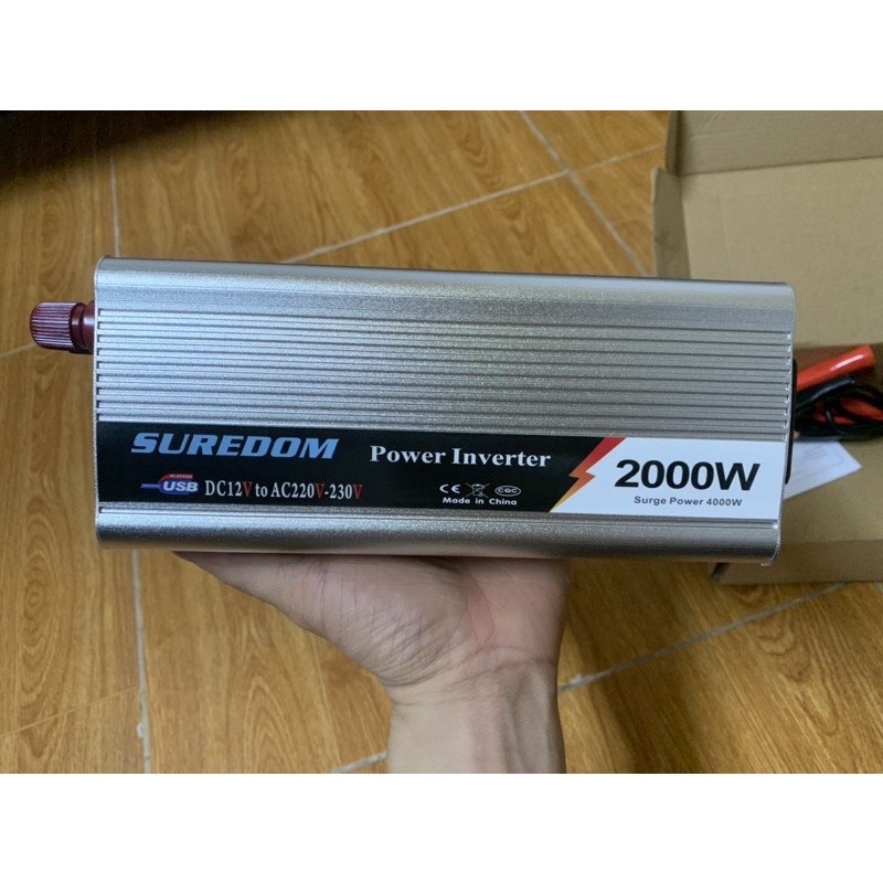 Bộ kich điện 12v lên 220v 2000W SUREDOM SIN CHUẨN- [HÀNG CHÍNH HÃNG]