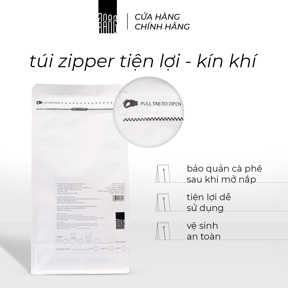 [500gr] Cà Phê Rang Xay Nguyên Chất Robusta - Pha Espresso, Pha Phin, Vị Socola Đen, Đậm Đà rang rang coffee 500gr