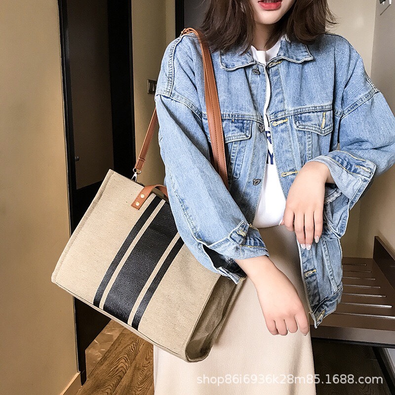 Túi Cói Thời Trang Công Sở Có Quai Đeo Chéo