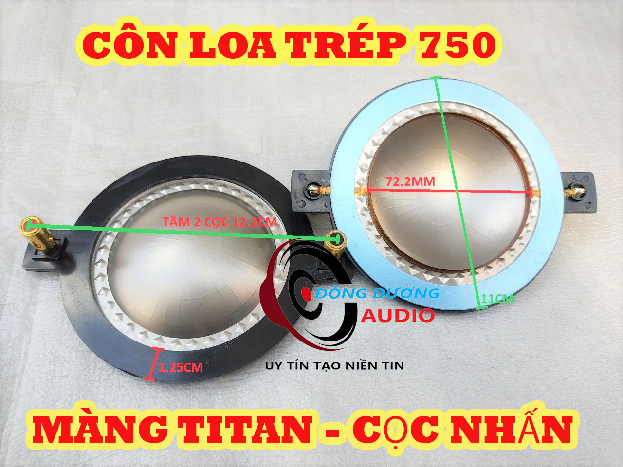 Côn loa trép kèn 750 850 cho loa từ thường - coil treble 750