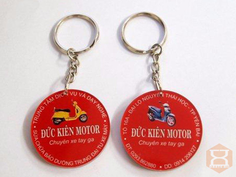 Móc khóa in hình 2 mặt theo yêu cầu