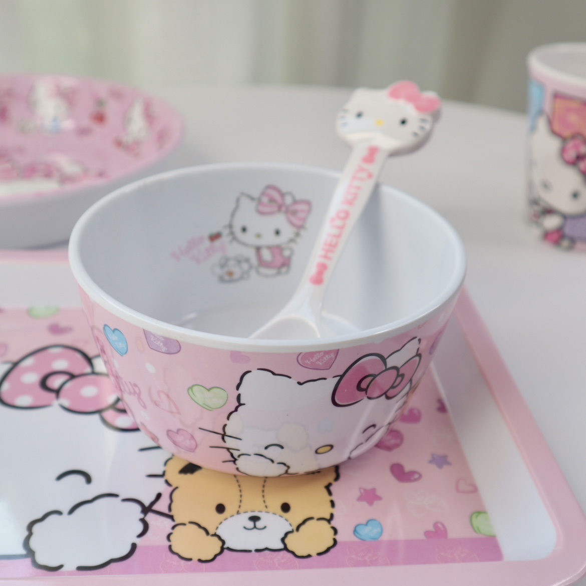 🌸[ HELLO KITTY ] CHÉN BÁT TÔ DĨA LY CỐC MẪU MỚI