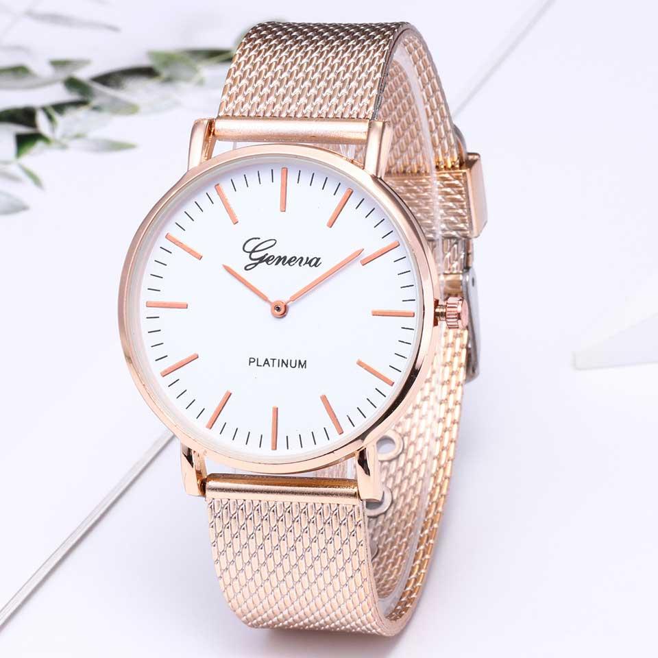 Đồng Hồ Geneva Dây Lưới Platinum Ah1038