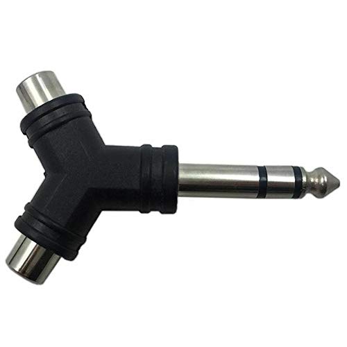 COMBO 2 Đầu chuyển JACK 6.5 ly ra 2 bông sen cái RCA