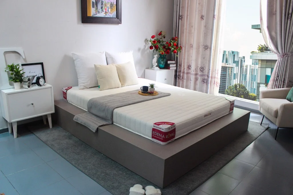 [Trả góp 0%] Nệm Foam  Edena Royal-Bảo hành 5 năm- Êm ái- Sang trọng.