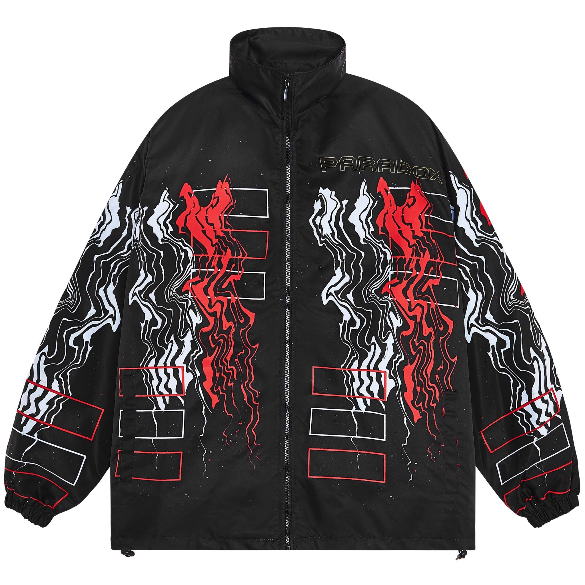 PARADOX Áo khoác dù dây kéo MINERAL ZIP OVER-PRINTED JACKET