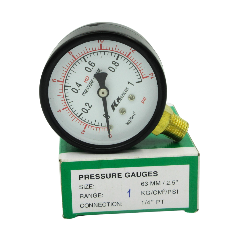 Đồng hồ đo áp suất hơi mặt 63