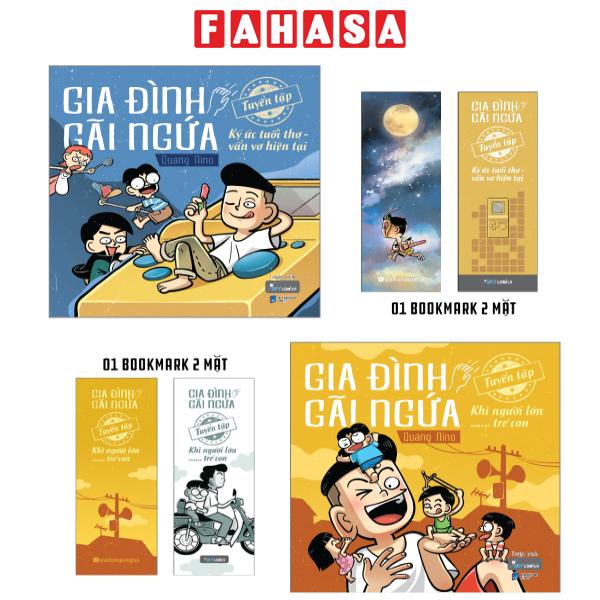 Fahasa - combo sách hay sách gia đình gãi ngứa - tuyển tập ký ức tuổi thơ-vẩn vơ hiện tại + tuyển tập khi người lớn …… trẻ con