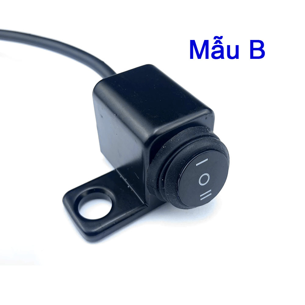 Công Tắc Cos Pha  [ Mã Q1 ] Gắn Chân Gương, Có Chống Nước