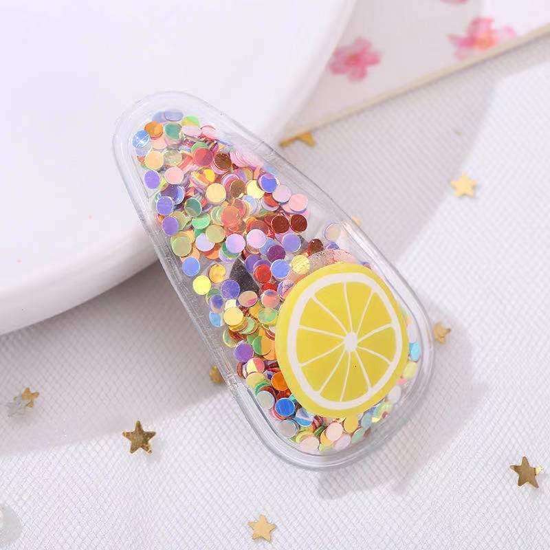 Set 5 kẹp tóc hình hoa quả cực yêu cho bé
