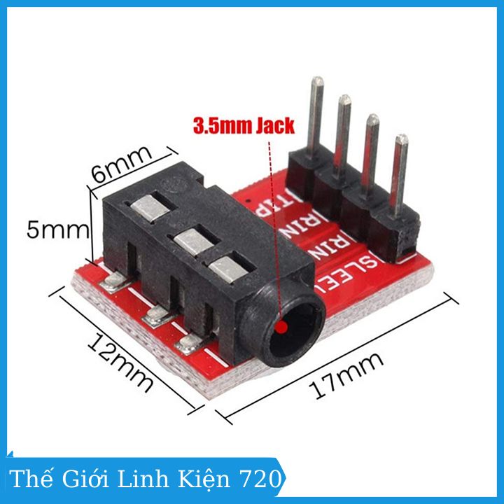 Module TRRS 3.5mm MP3 Stereo kết nối âm thanh