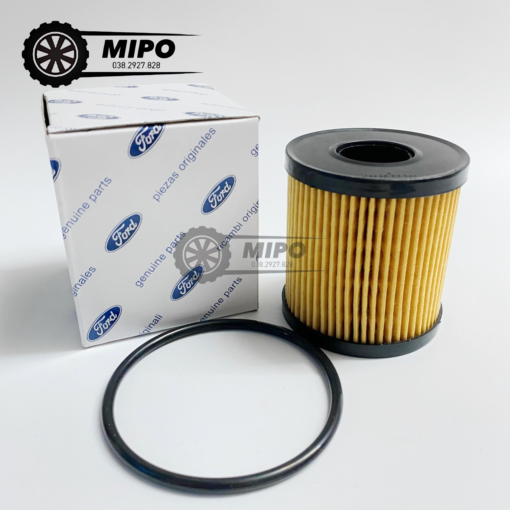 Lọc nhớt (lọc dầu) động cơ xe Ford Transit (Mã: 6C1Q6744AA, 6C1Q6744AA) - Giấy vàng
