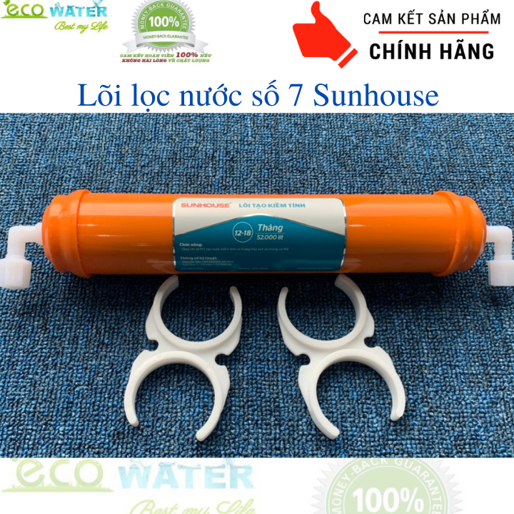 [Tặng 2 cút L và 2 càng kẹp lõi] Lõi lọc nước số 7 sunhouse - Ecosh007