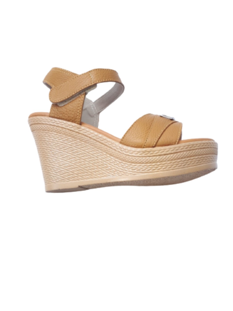 Sandal da bò thật cao cấp VI VI .Đế cao 9 cm