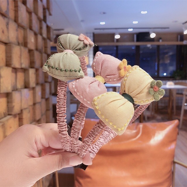 Cài tóc turban hình nơ cho bé