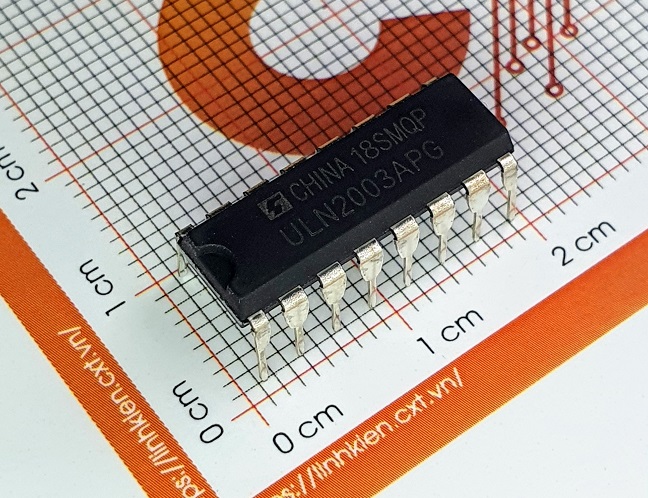 Uln2003apg ic transistor darlington 7npn dip-16