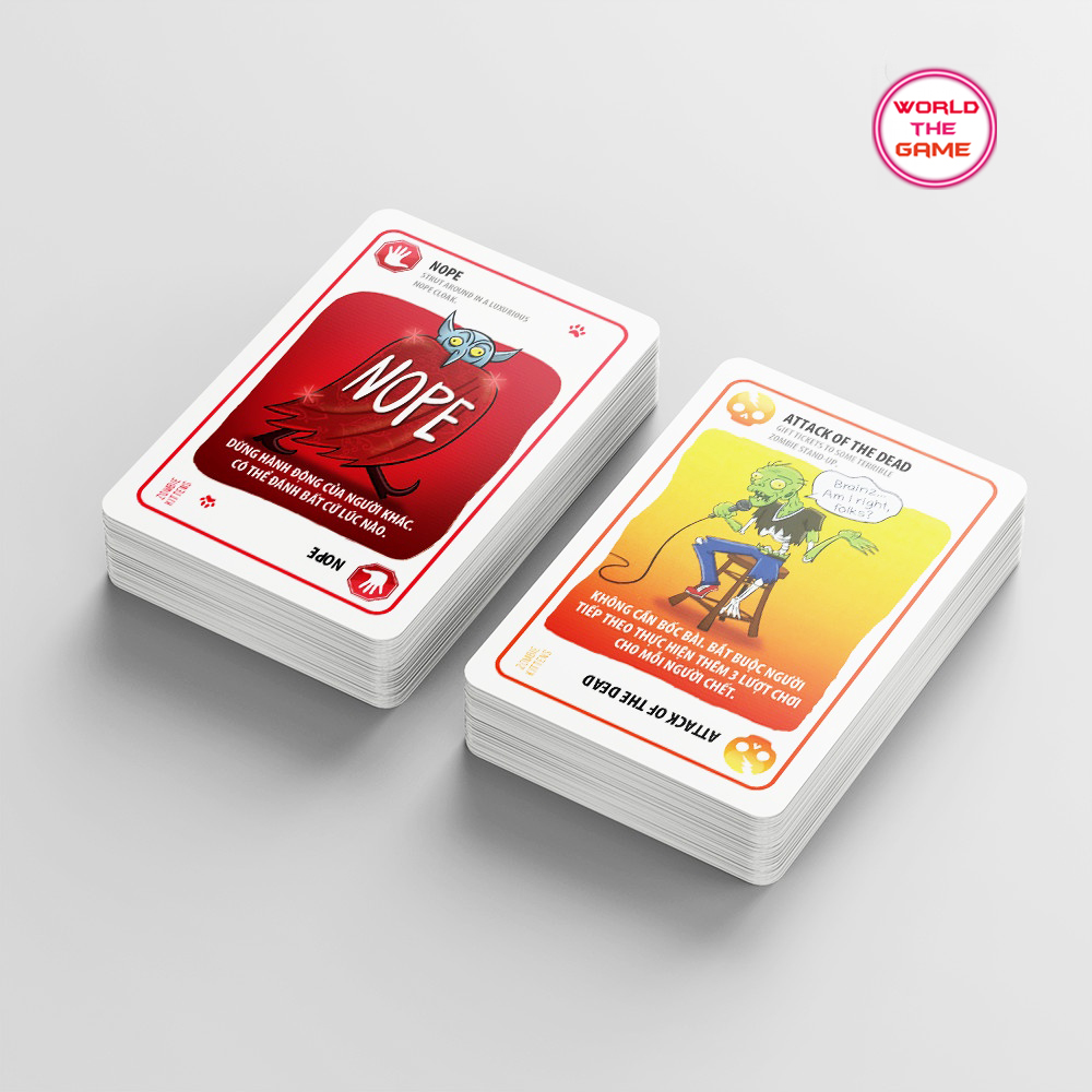Mèo Nổ ZOMBIE KITTEN Việt Hóa Exploding kittens Giấy cứng chống nước