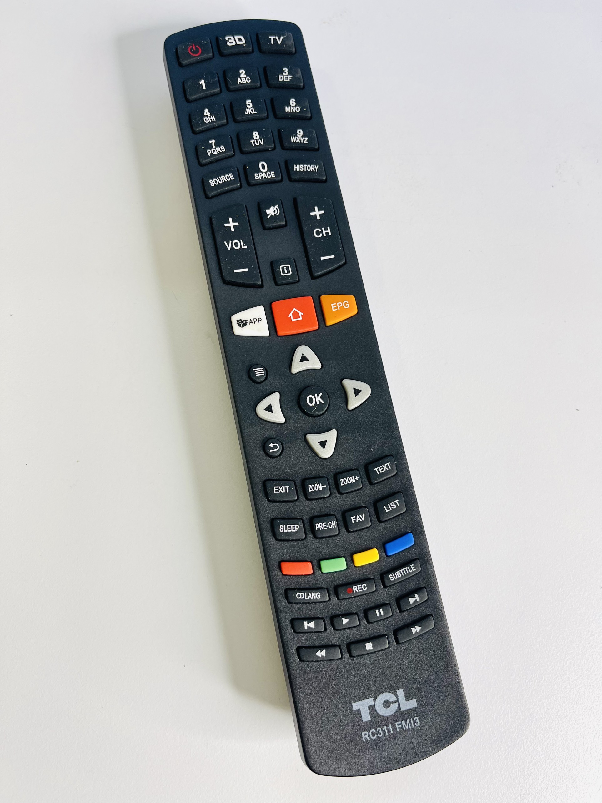 Remote điều khiển tivi tcl smart rc311 fmi3, điều khiển tv tcl các dòng led / lcd - tặng kèm pin