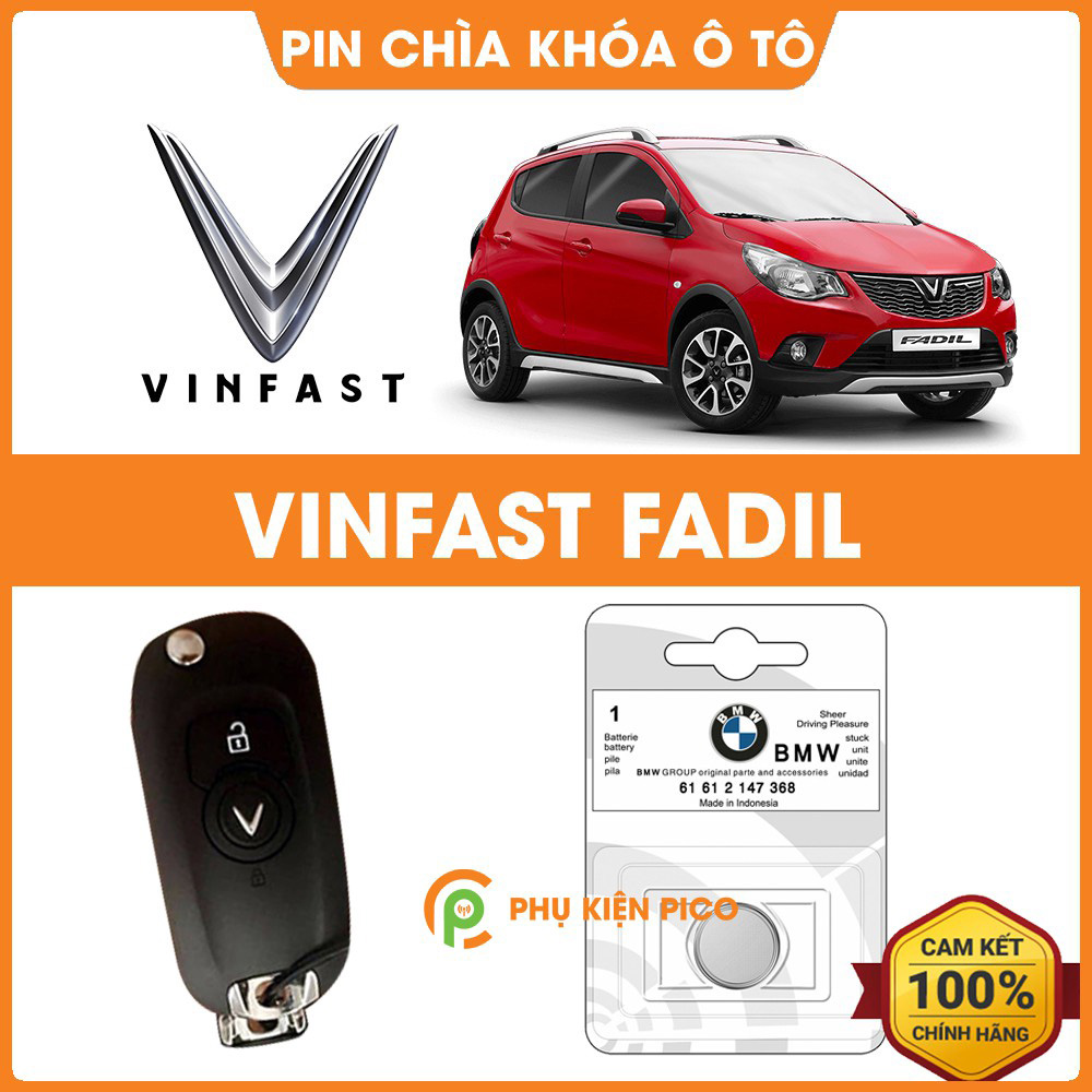 Pin chìa khóa ô tô Vinfast Fadil chính hãng Vinfast sản xuất tại Indonesia 3V Panasonic