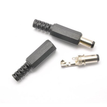 [10 cái] Jack Nguồn DC 5.5x2.1mm đực (Hàn dây)