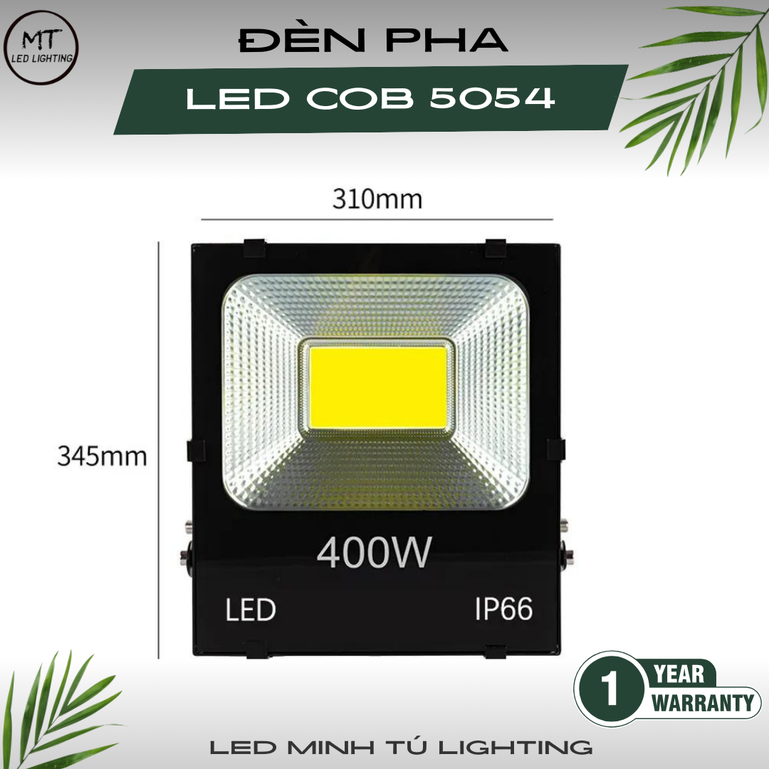 Đèn Pha Led COB 5054 đủ công suất.