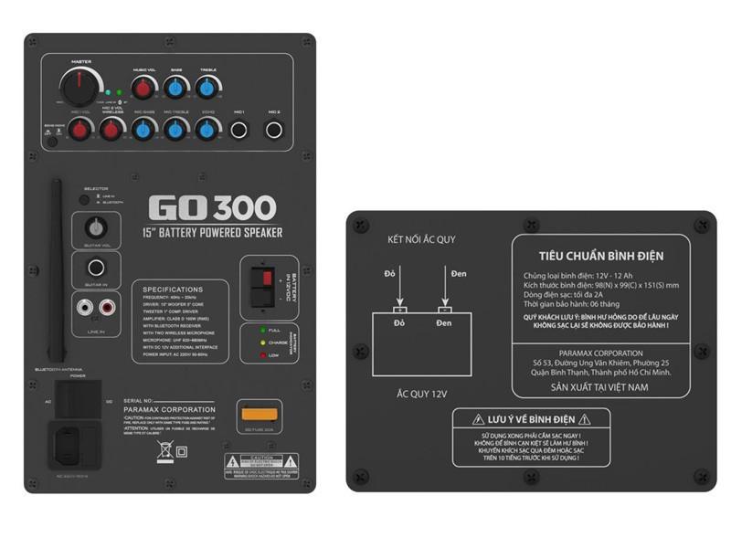 LOA KÉO DI ĐỘNG PARAMAX GO300