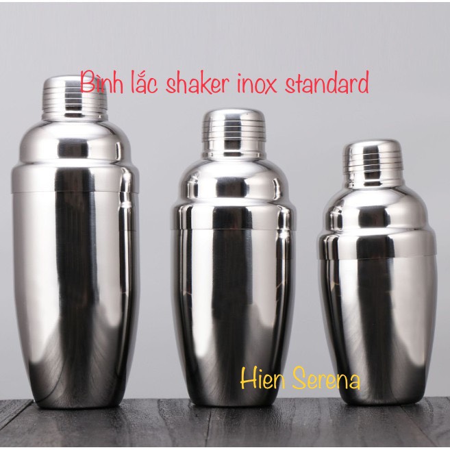 Bình lắc inox, bình shaker 350ml - 550ml - 750ml